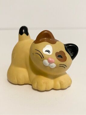 Fisher Price Little People Calico Kitty Cat Spotted Pet House Town Pet Shop 1998